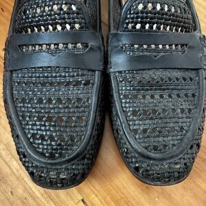 Sam Edelman Black Woven Loafers sz 7